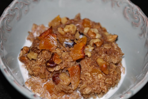 Baked Oatmeal in Bowl