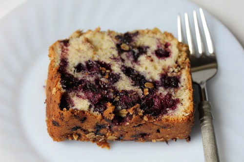 Grandmother Trafton’s Blueberry Cake slice