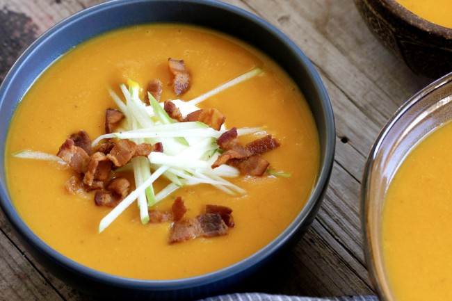 BUTTERNUT SQUASH AND APPLE SOUP on Americas-Table.com