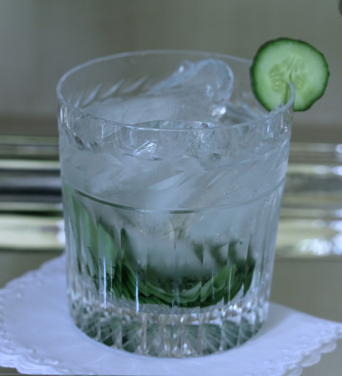 Cucumber Vodka with Basil
