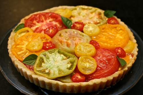 Michigan Heirloom Tomato Tart