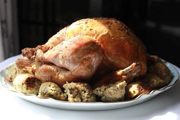 Caraway Roast Turkey and Stuffing