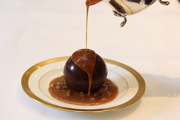 Chocolate Sphere on America's Table
