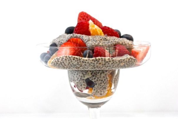 Hot Chocolate Chia Breakfast Pudding and Fruit-Filled Cold Chia Breakfast Pudding
