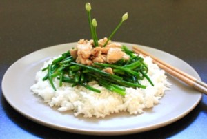 Chicken with Chinese Leeks on Americas-Table.com