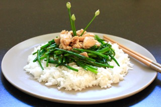 Chicken with Chinese Leeks