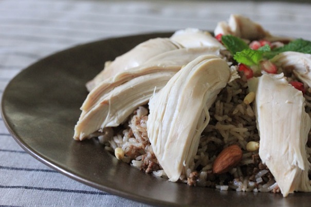 Lebanese Stuffed Rice and Chicken