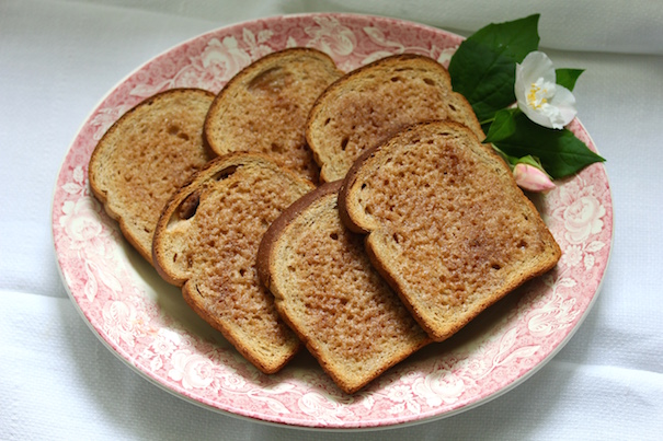 Brown bread cinnamon toast