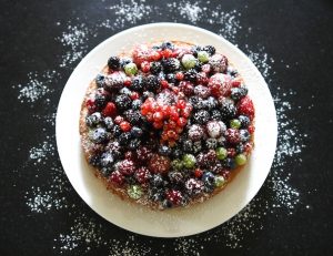 Fruits of forest cake