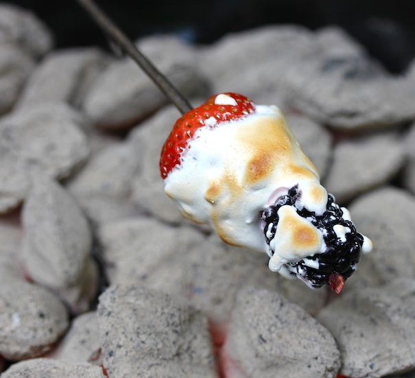 Berries With Toasted Marshmallow Fluff