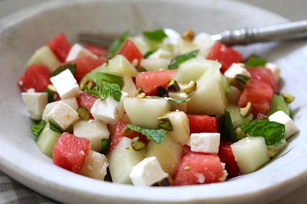 MELON, CUCUMBER AND FETA SALAD