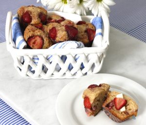 Strawberry Ricotta Breakfast Muffins