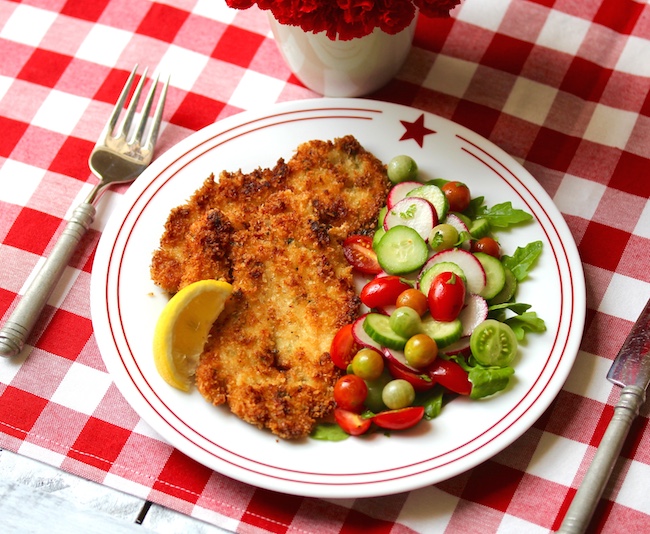 Laura Bush’s Chicken Schnitzel