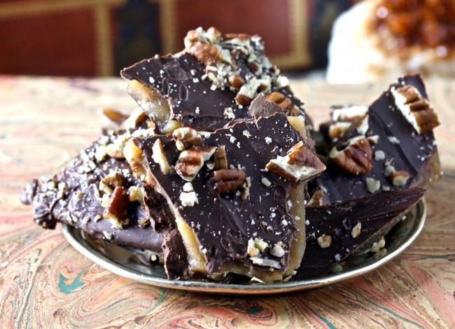 Chocolate Toffee Bark on Americas-Table.com