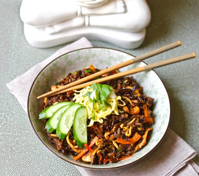 Nasi Goreng with Forbidden Rice