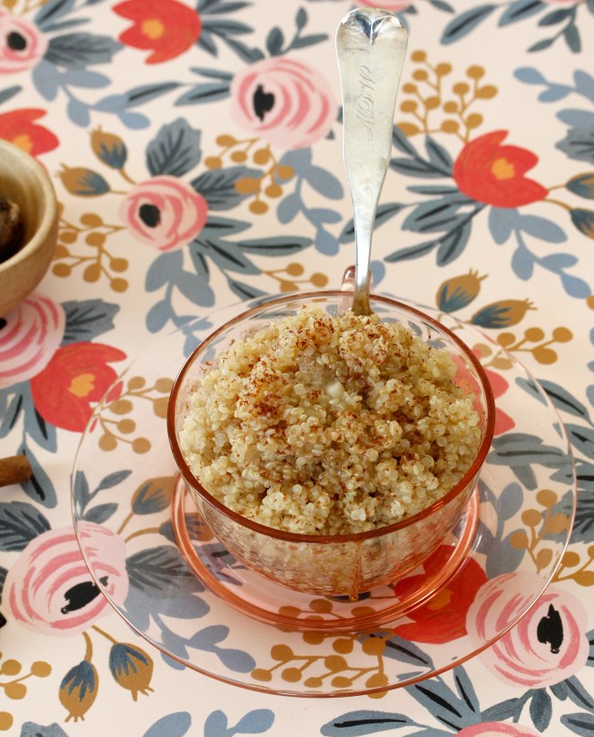 THE SEARCH FOR DELICIOUS: CINNAMON BREAKFAST QUINOA AND APRICOT ROSE GRANOLA on Americas-Table.com