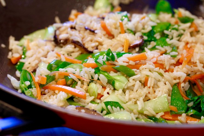 GINGER FRIED RICE WITH SHRIMP on Americas-Table.com