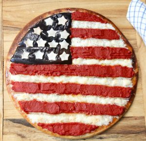 American Flag Pizza on Americas-Table.com