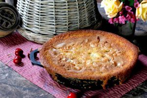 CHERRY ALMOND SKILLET COFFEE CAKE on Americas-Table.com