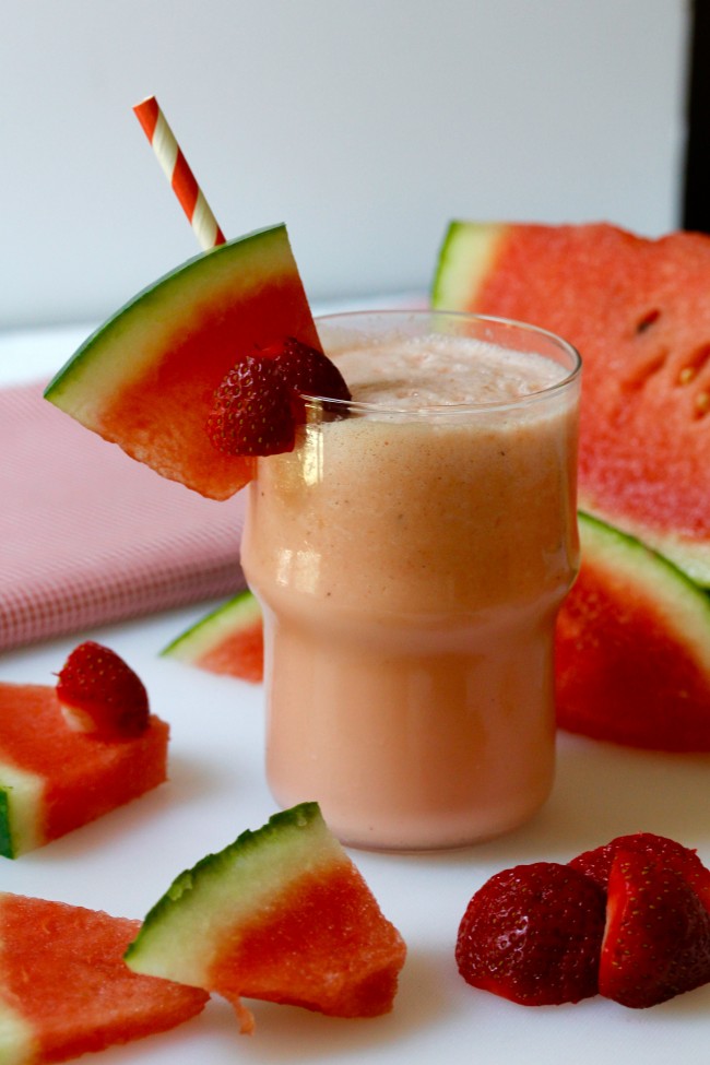 WATERMELON STRAWBERRY MILKSHAKE on Americas-Table.com