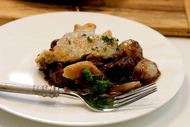 BEEF AND MUSHROOM PIE on Americas-Table.com