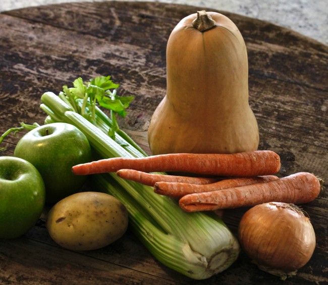 BUTTERNUT SQUASH AND APPLE SOUP on Americas-Table.com