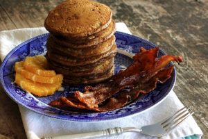 GINGER PANCAKES AND MAPLE BACON on Americas-Table.com