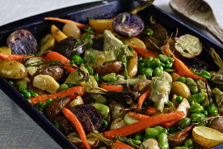 Roasted Spring Vegetables