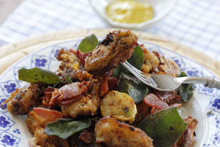 Fried Oysters with Bacon