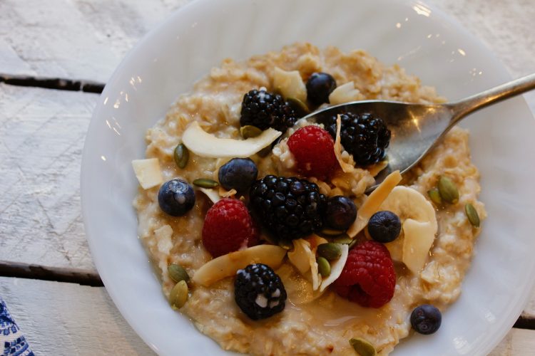 Coconut and Fresh Fruit Oatmeal