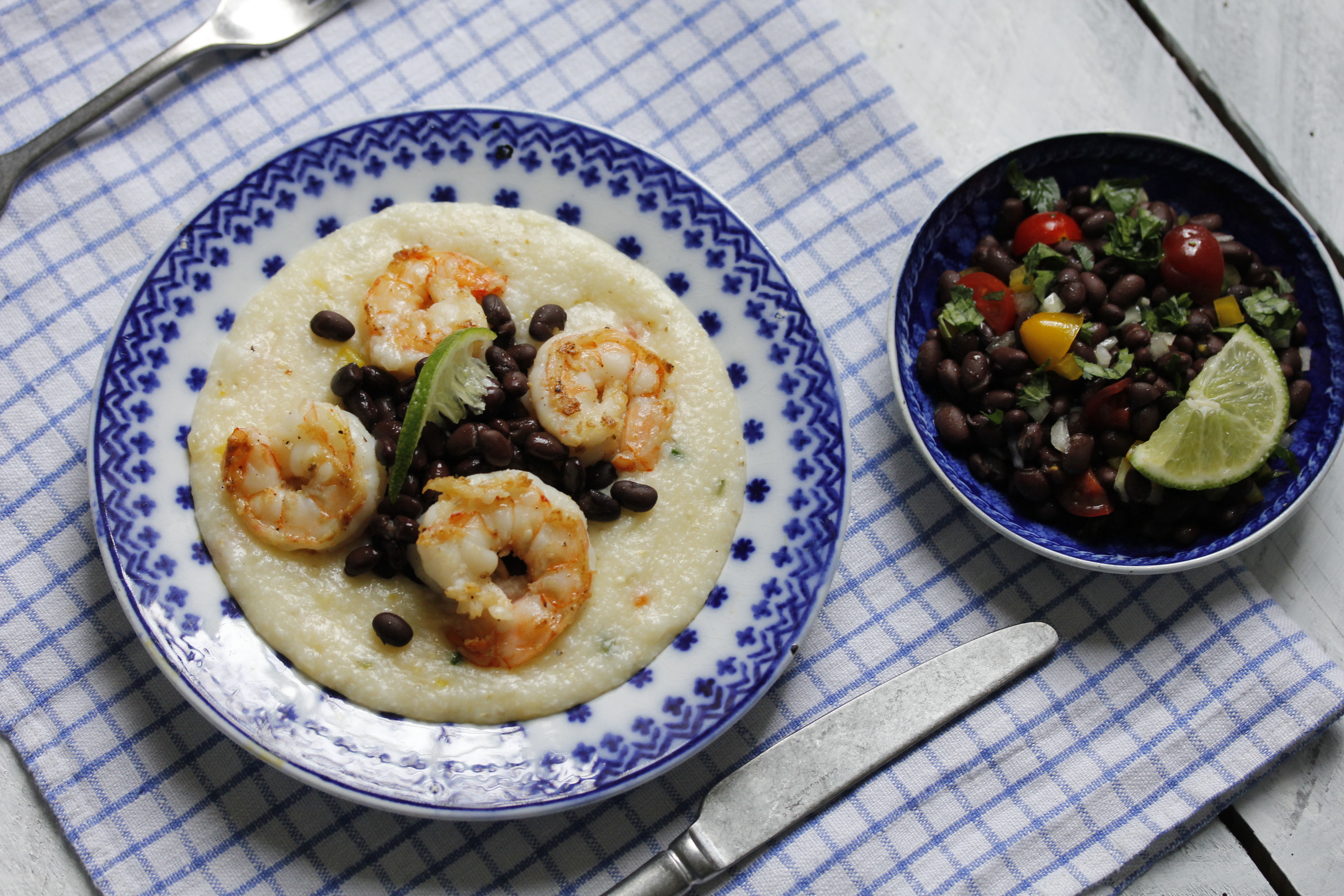 Laura Bush’s Cheese Grits and Shrimp