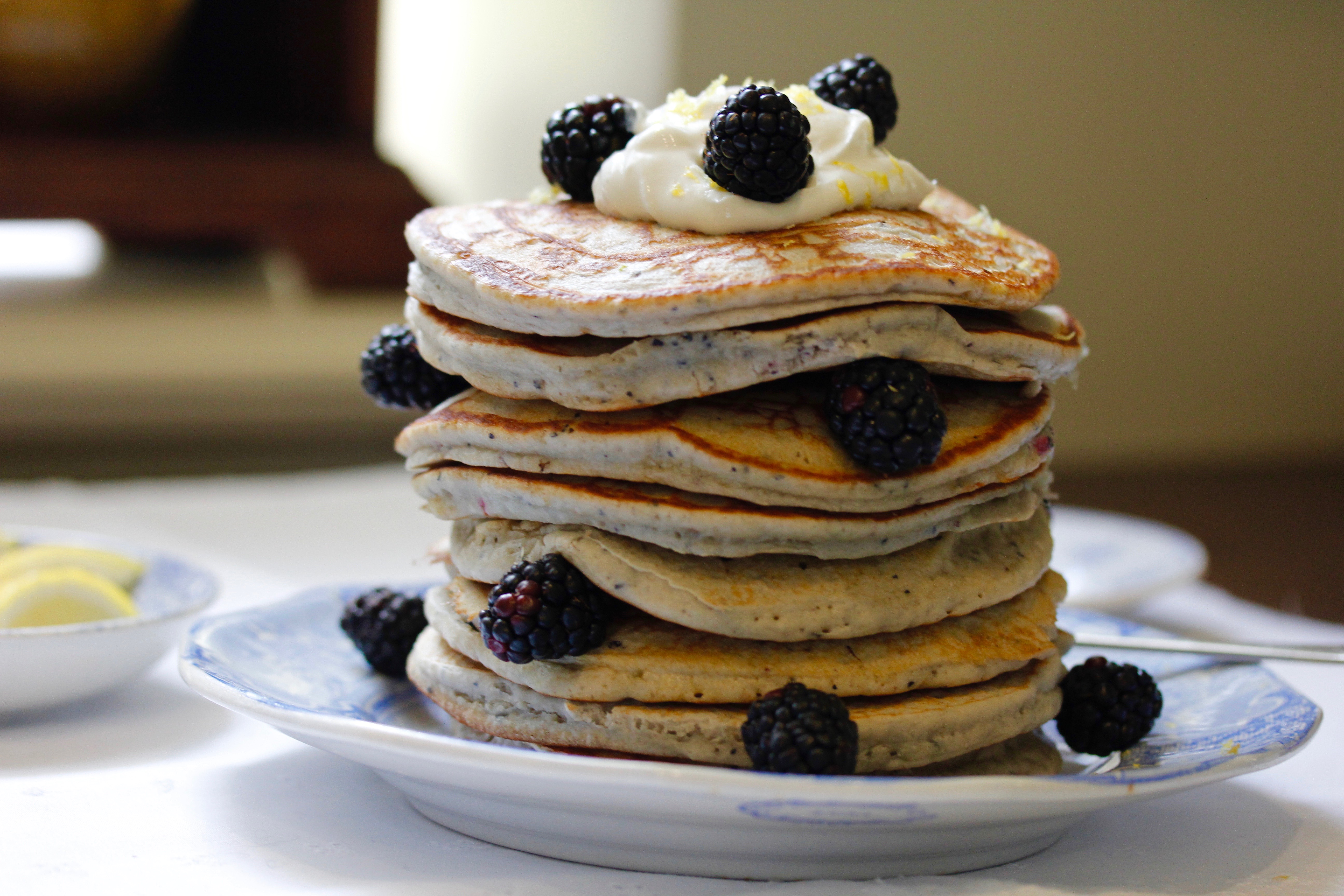 Blackberry Lemon Pancakes