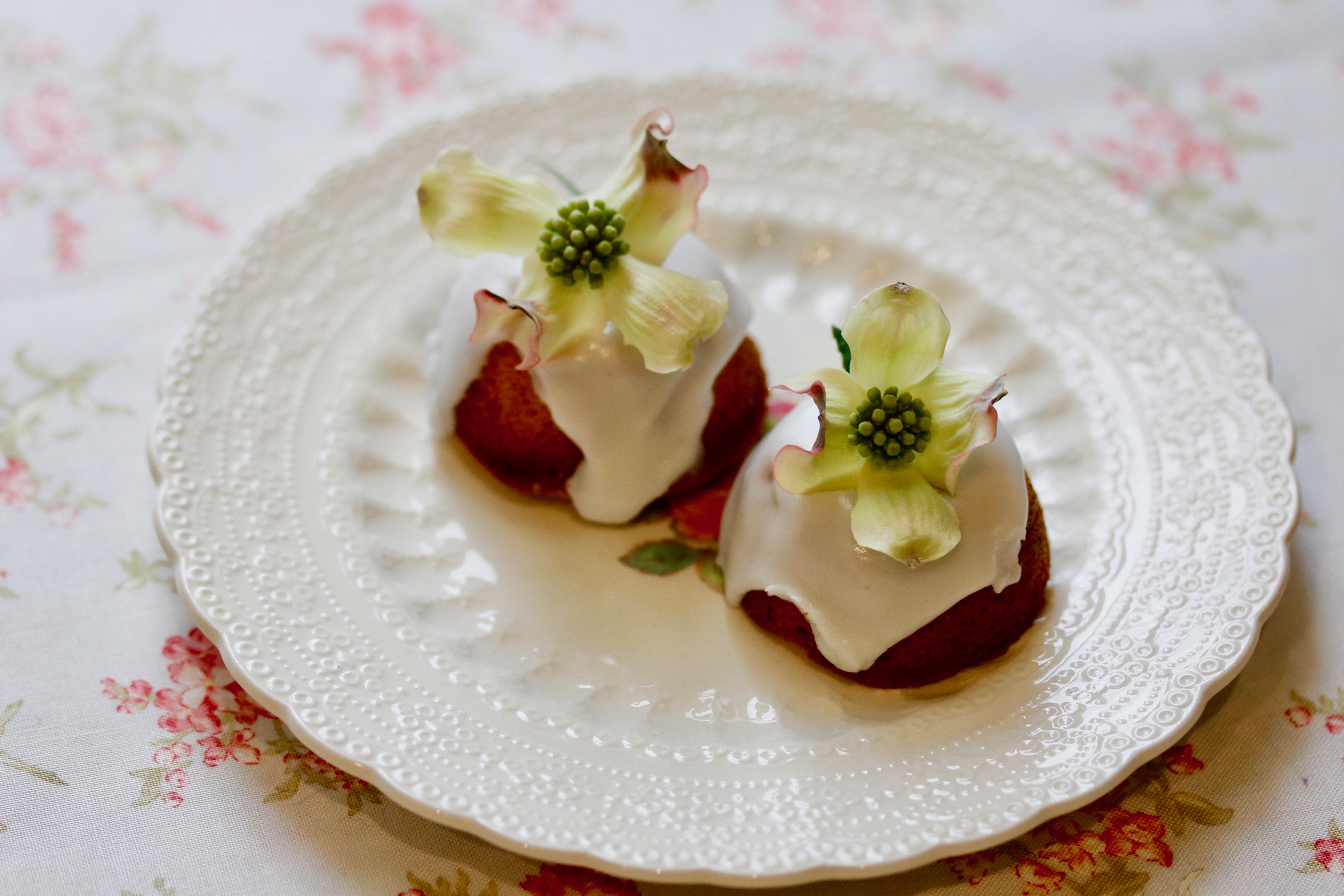 Almond Elderflower and Lime Travel Cakes