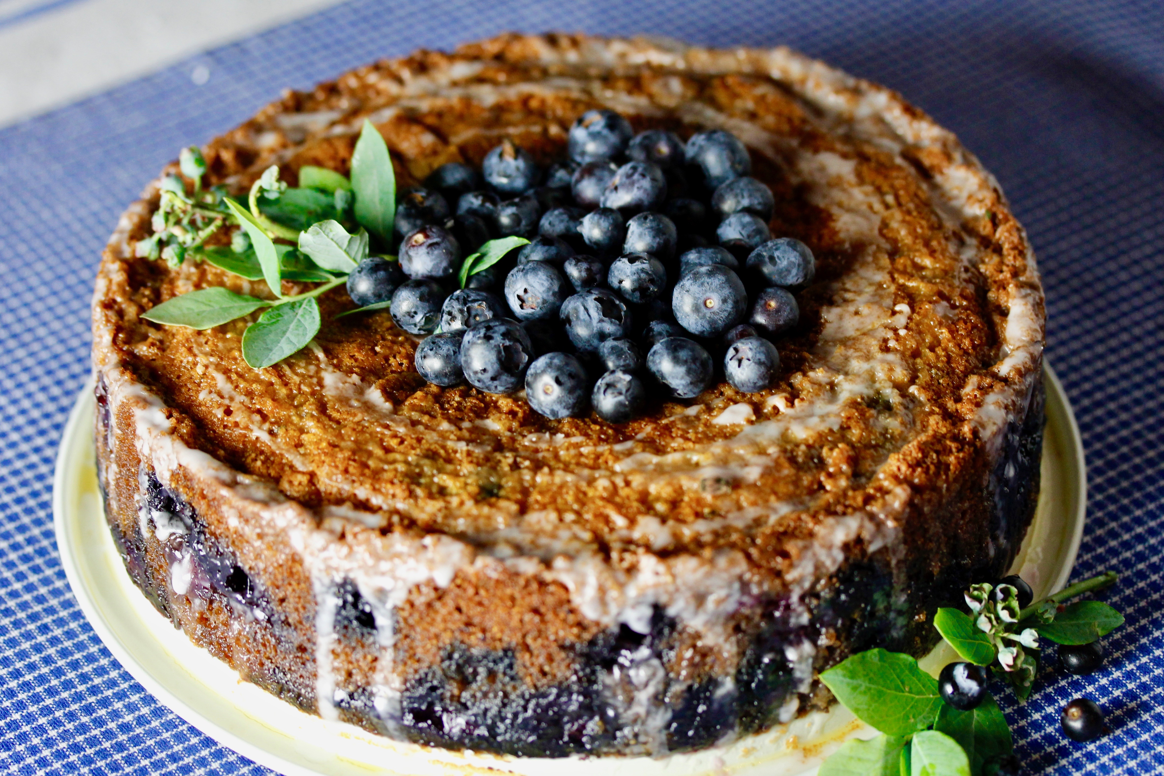 Blueberry Cornmeal Poundcake