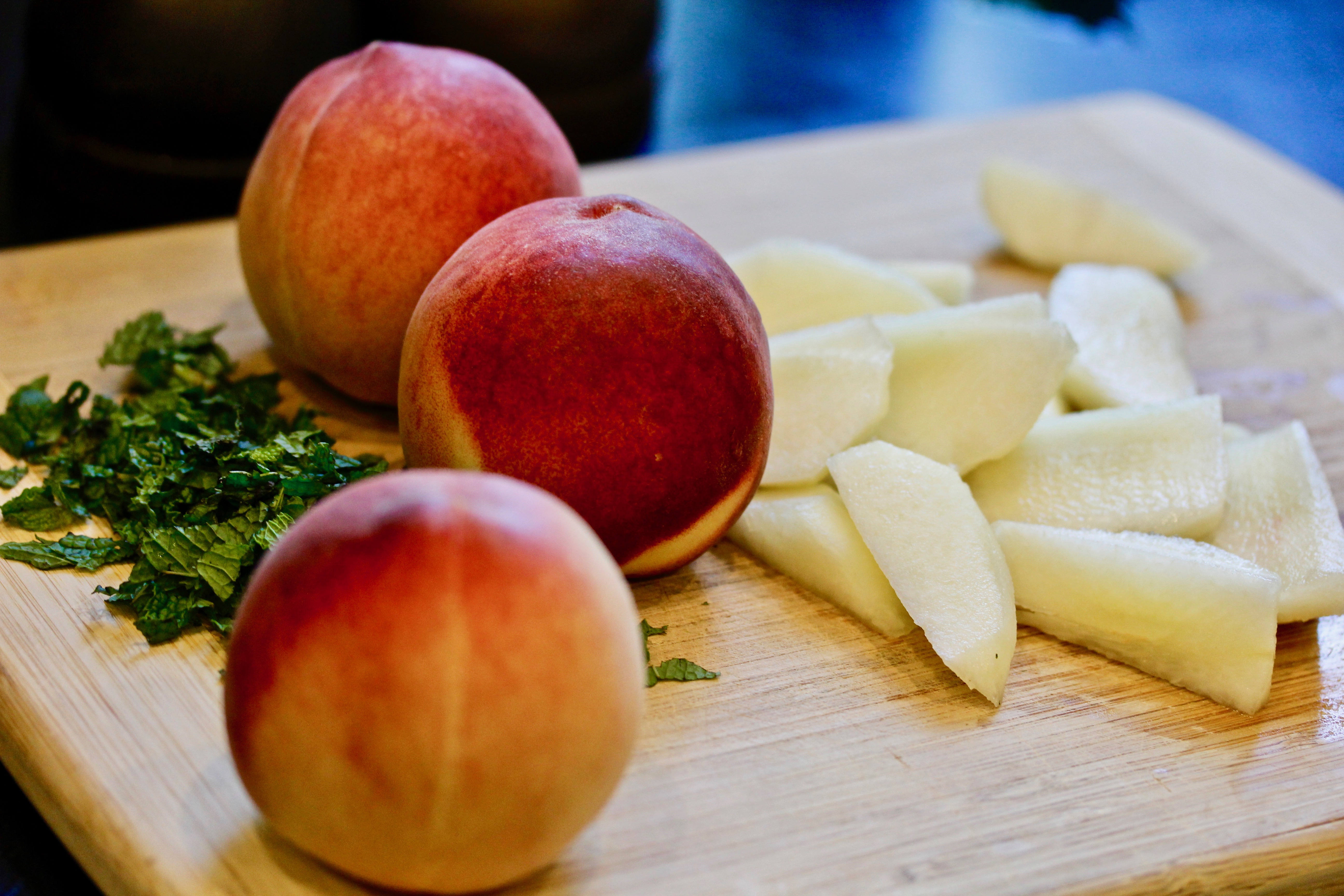 Green Peach Salad