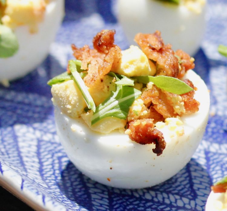 Sideways Deviled Eggs