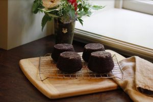 Grilled Caramel Chocolate Cupcakes