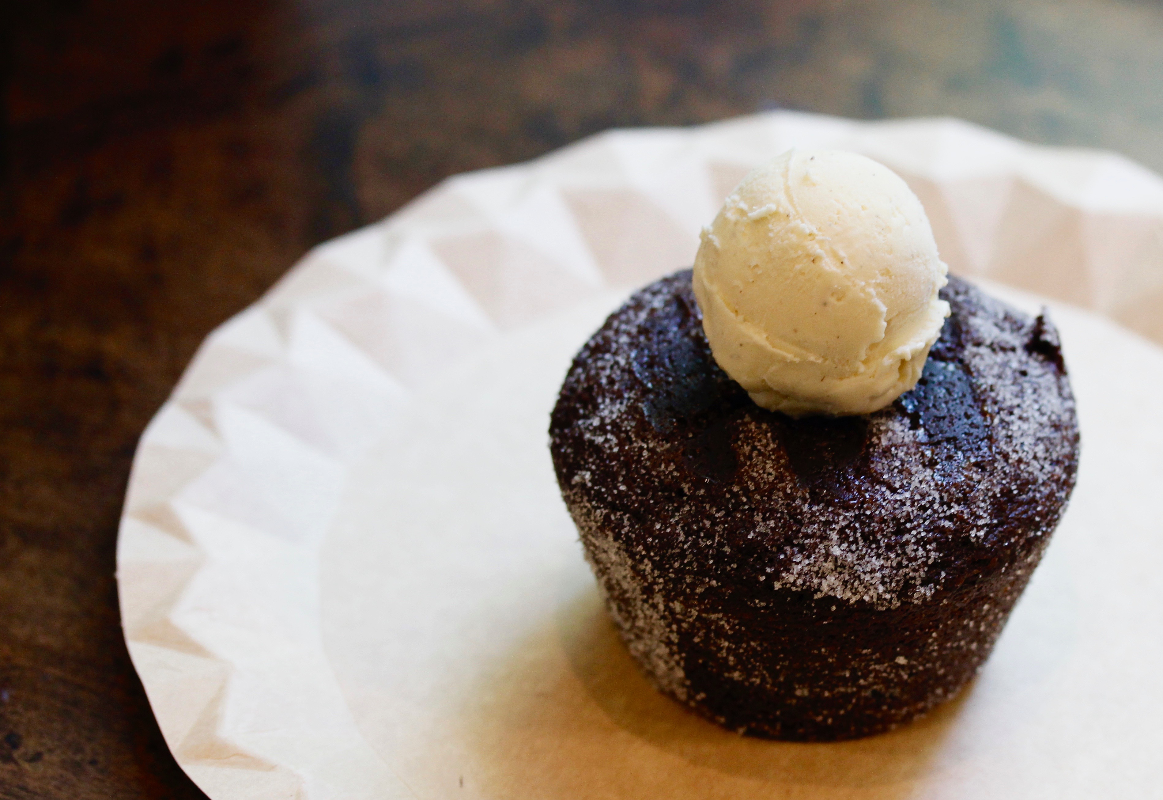 Grilled Caramel Chocolate Cupcakes