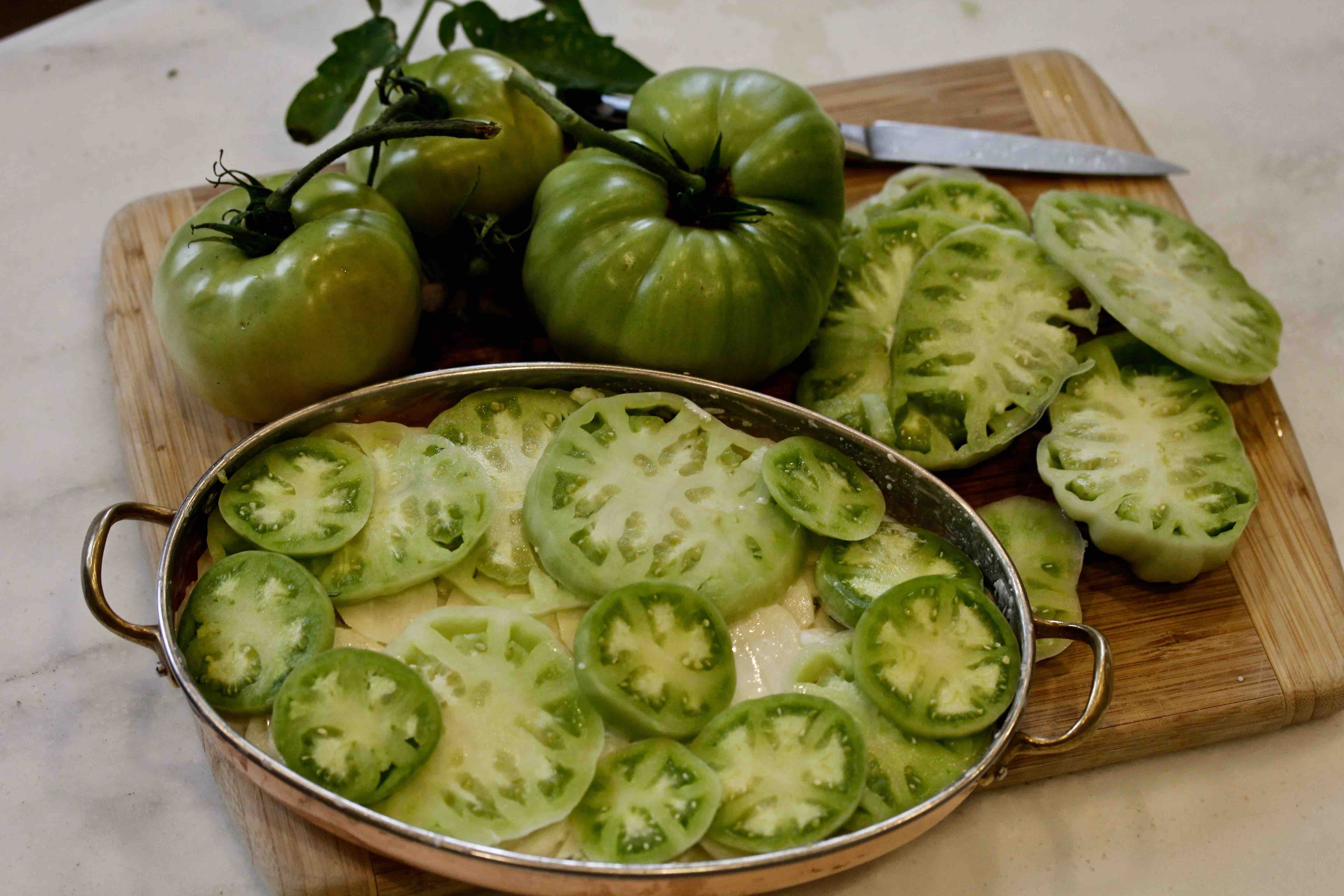 Green Tomato Gratin