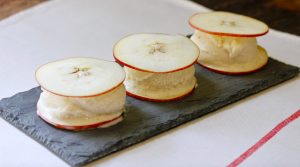 Apple and Yogurt Ice Cream Sandwiches