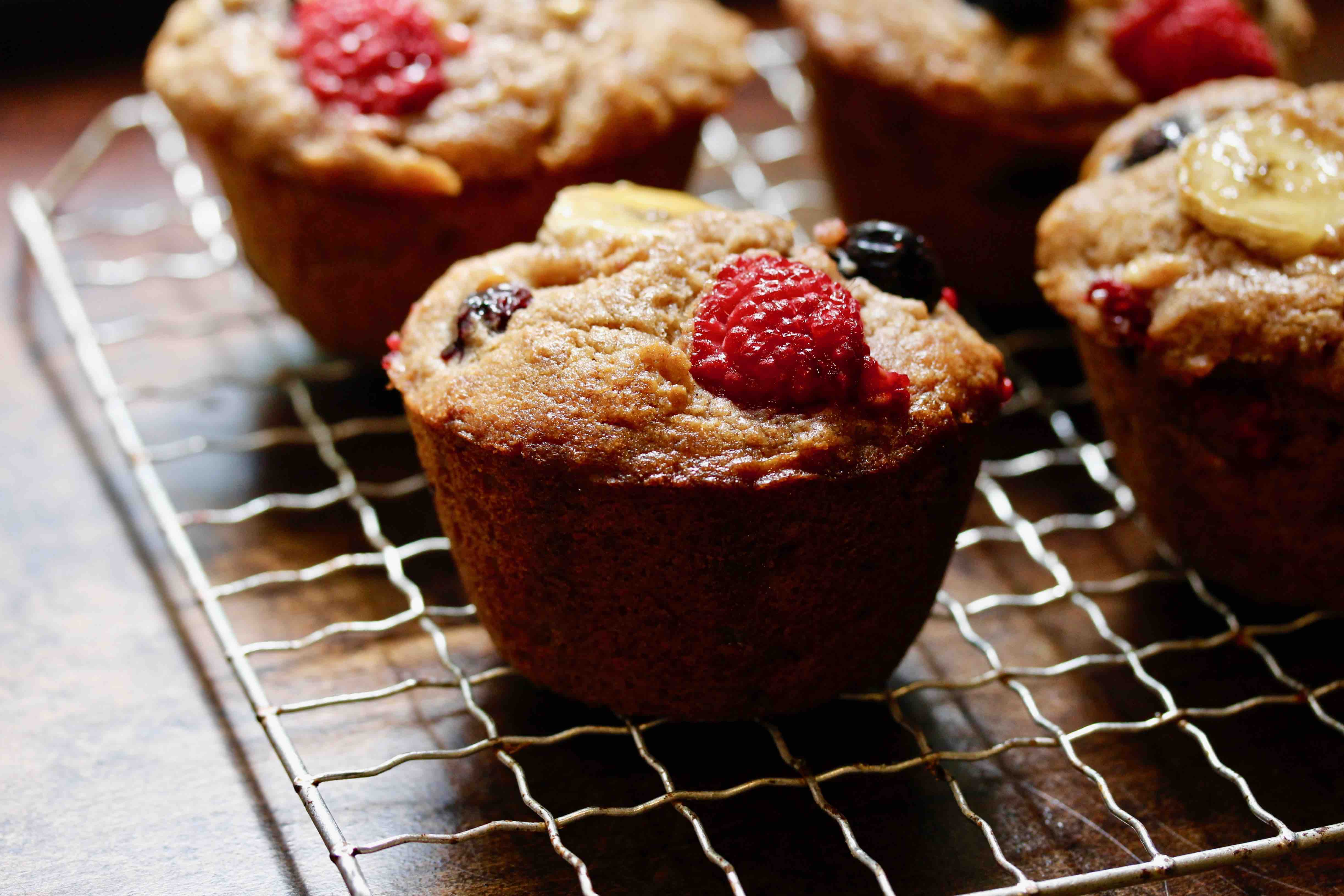 Three Fruit Muffins