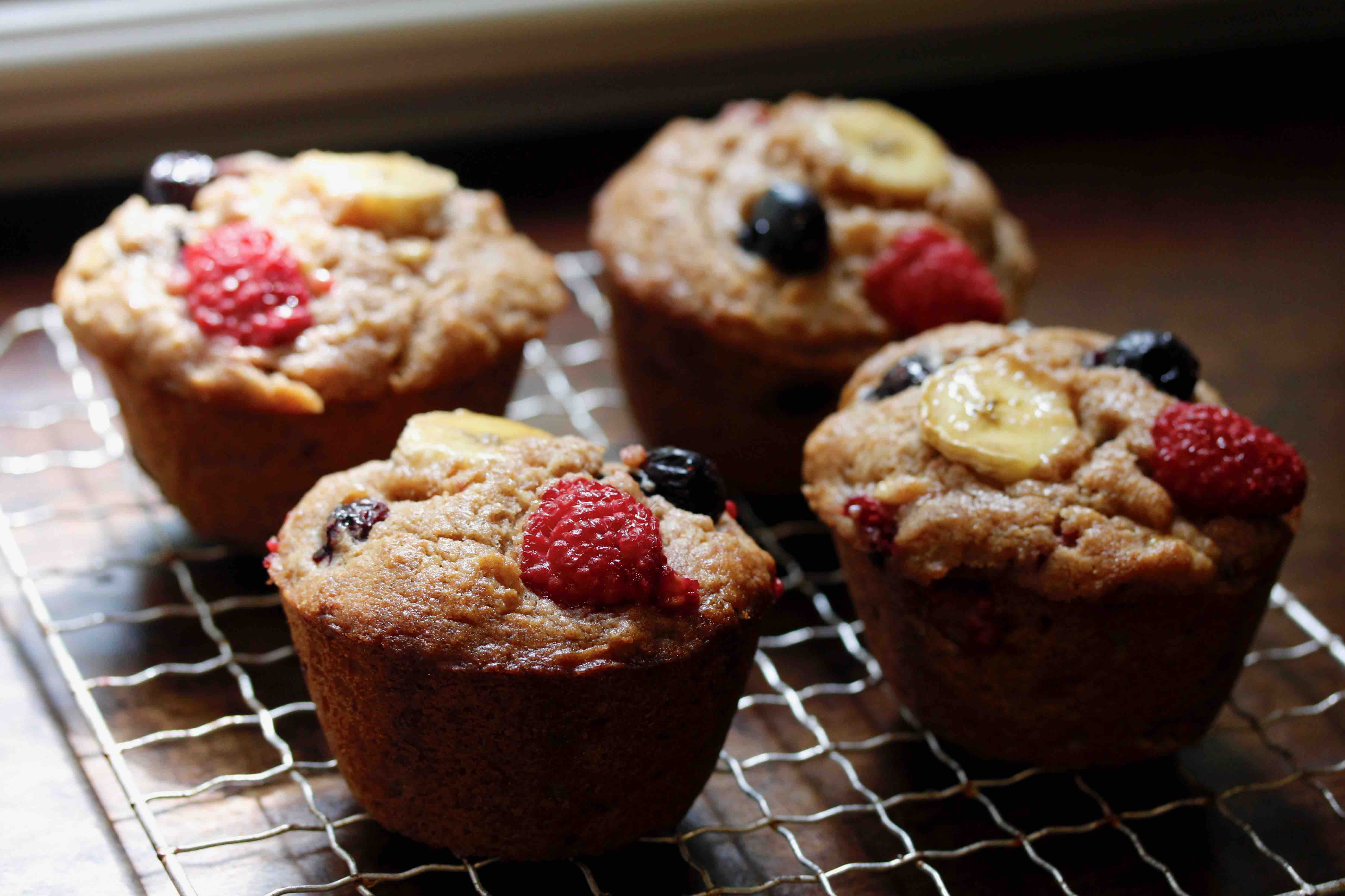 Three Fruit Muffins