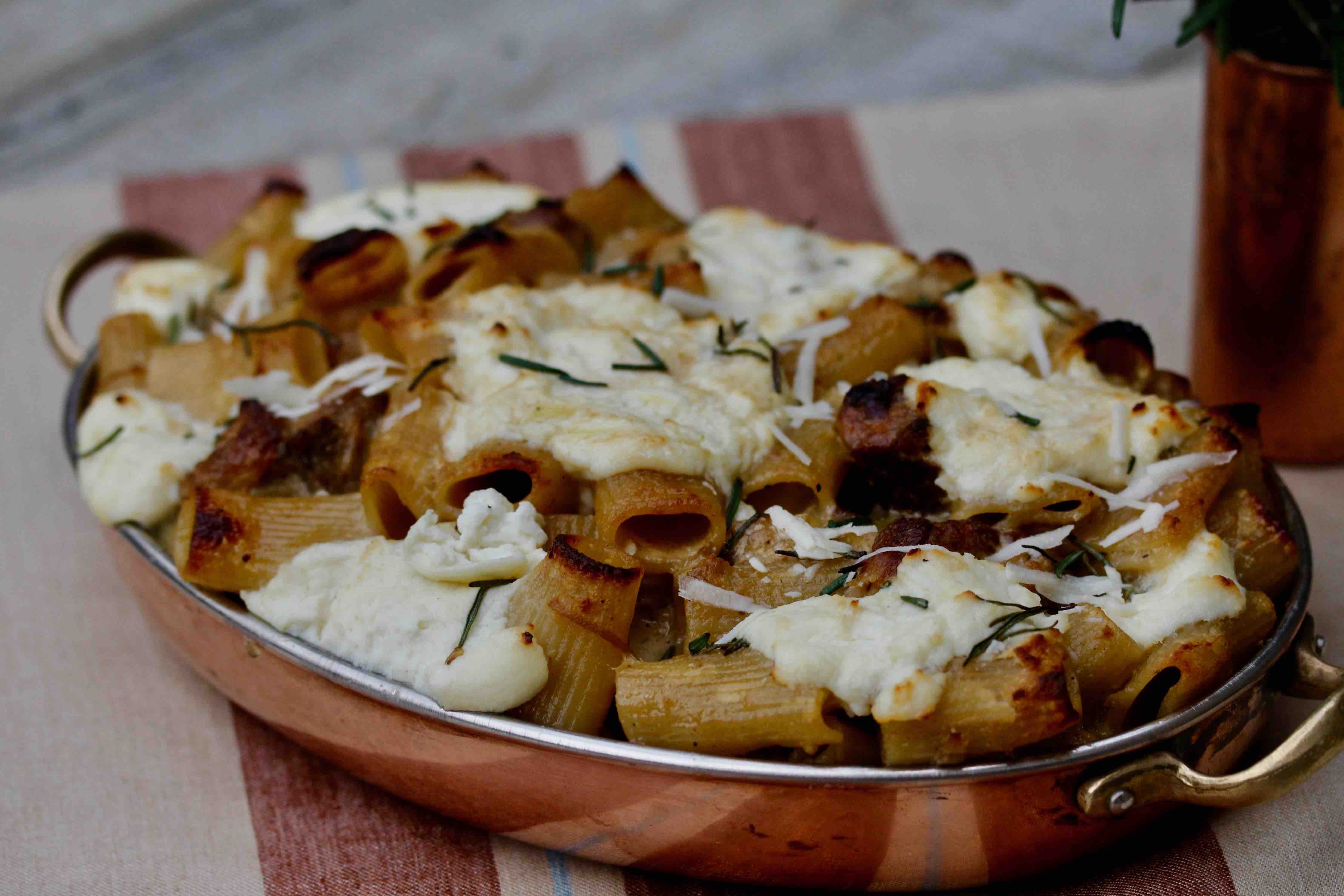 Baked Rigatoni with Pork and Ricotta